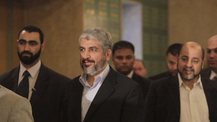 חאלד משאעל, מוסא אבו מרזוק (צילום: REUTERS/Asmaa Waguih)