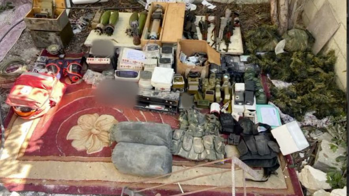 אמצעי הלחימה שאותרו בעזה