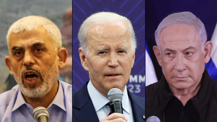 בנימין נתניהו, ג'ו ביידן, יחיא סינוואר