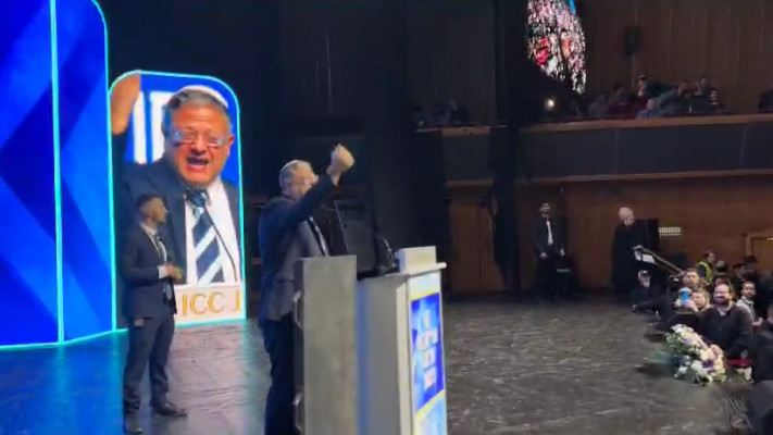 איתמר בן גביר בכנס התיישבות (צילום: שימוש לפי סעיף 27א')