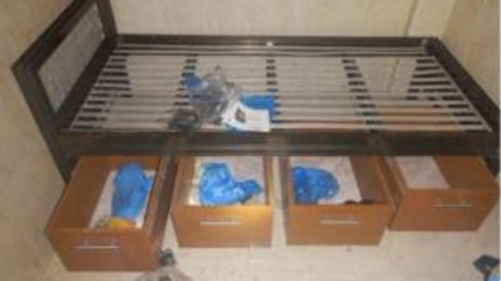 חדר במנהרה שאותרה בלב ח'אן יונס