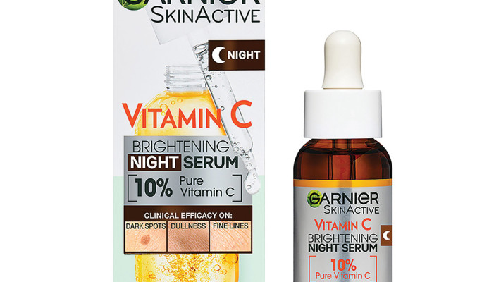 סרום לילה ויטמין סי מבית גרנייה מחיר מומלץ לצרכן 65 ש''ח מחיר השקה 55 ש''ח 