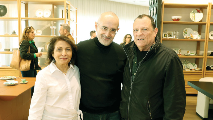 עודד חלף, בני מורן, סולנג הנדלר (צילום: איציק בירן)