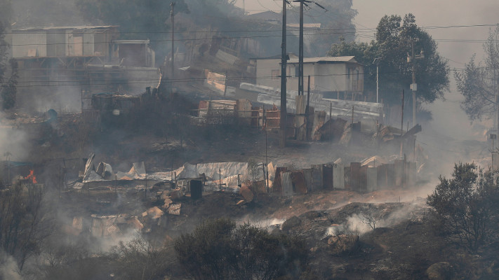 שריפות בצ'ילה (צילום: REUTERS/Rodrigo Garrido)