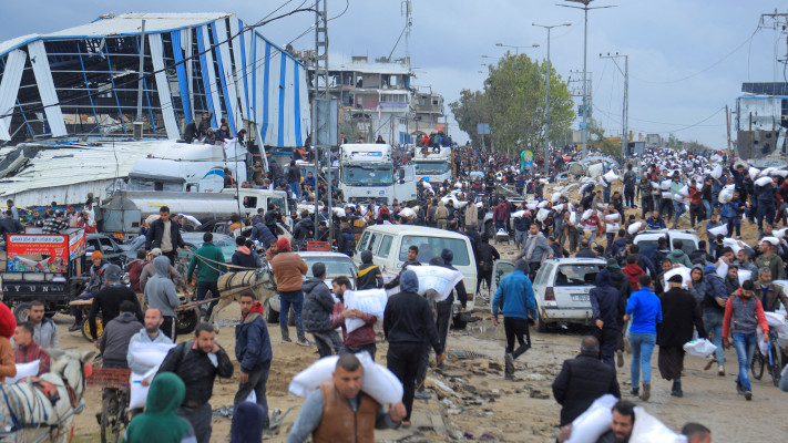 תושבי רצועת עזה (צילום: REUTERS/Hossam Azam)