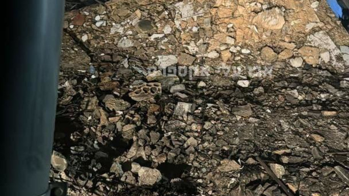 צה''ל תקף בדרום לבנון: צילום הנזקים (צילום: רשתות חברתיות ערביות)