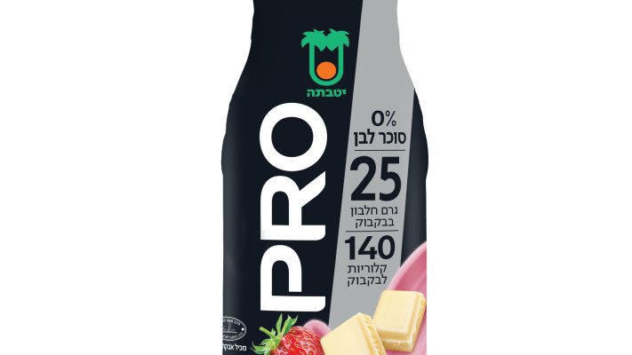 משקה פרו חלב עם תות