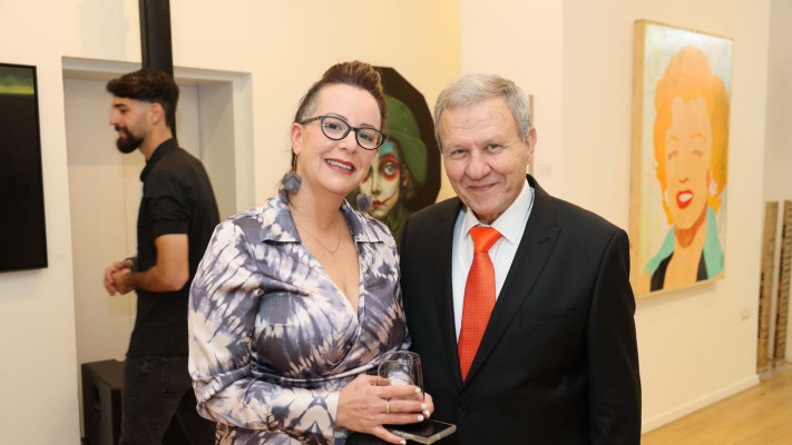 מאיר שטרית ונעמה לוי-שייביץ (צילום: איציק בירן)