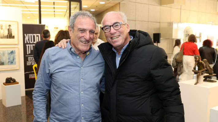 אבי פישר וראובן קרופיק (צילום: איציק בירן)