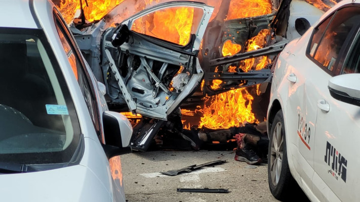 זירת האירוע בפתח תקווה