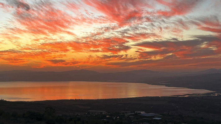 שקיעה במצפור בית ציידא