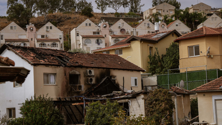 פגיעה בבתים בקריית שמונה
