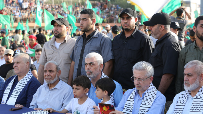 מנהיגי חמאס (צילום:  Attia Muhammed/Flash90 )