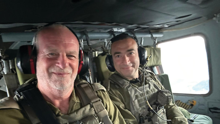 תא''ל ישראל שומר ותא''ל במיל' גיורא ענבר (צילום: דובר צה''ל)