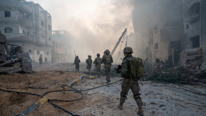 חיילי צה''ל בעזה (צילום: Israel Defense Forces/ via REUTERS)