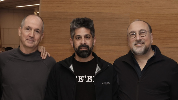 ג'ואי שוובל, בן סוכמן, רון פאינרו (צילום: שאולי לנדנר)