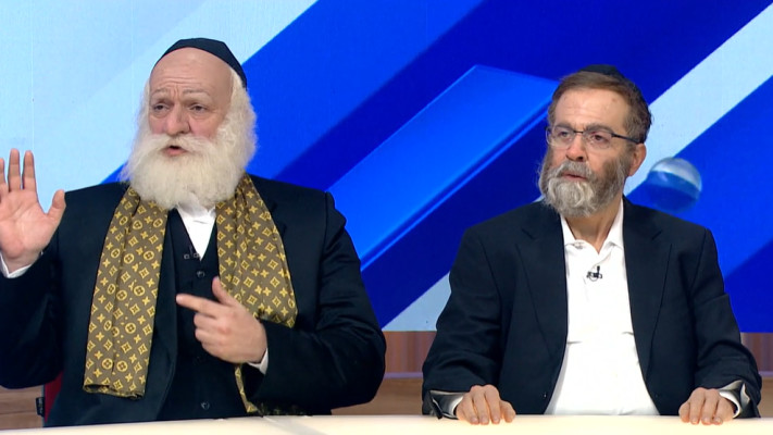 משה גפני ויצחק גולדקנופף ב''ארץ נהדרת''