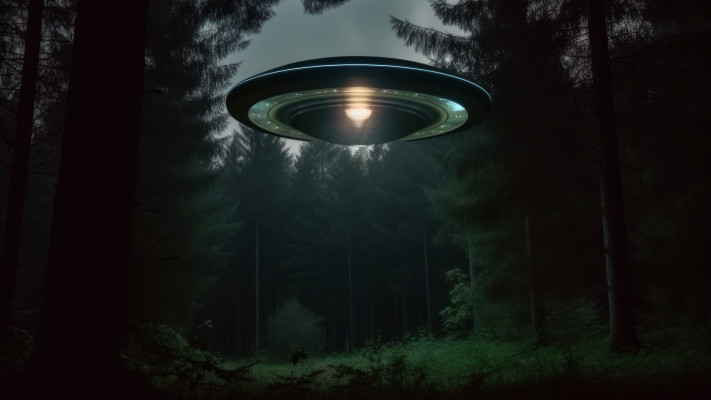 חללית, חייזרים, אילוסטרציה