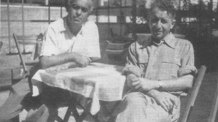 נתן אלתרמן ואברהם שלונסקי בקפה כסית