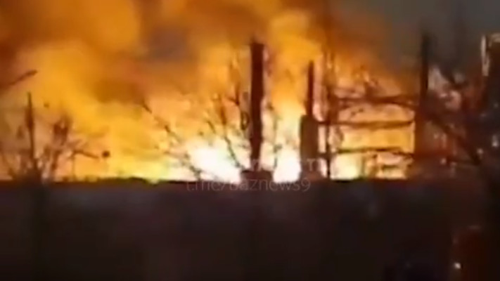 פיצוץ מפעל כימי באיראן (צילום: רשתות ערביות)