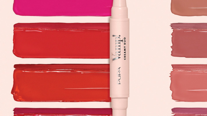 PUPA VAMP CREAMY DUO שפתון מבריק ותוחם שפתיים (צילום: באדיבות פופה)