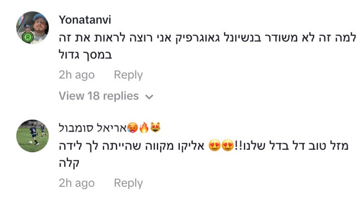 תגובות ללידה של אליקו, לירז ארז (צילום: צילום מסך מתוך טיקטוק)