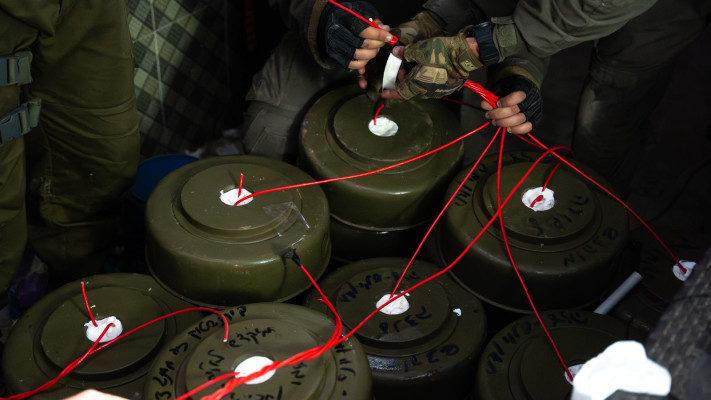 פיצוץ מנהרת חמאס בח'אן יונס