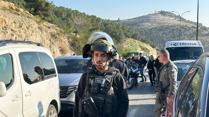 זירת הפיגוע במעלה אדומים