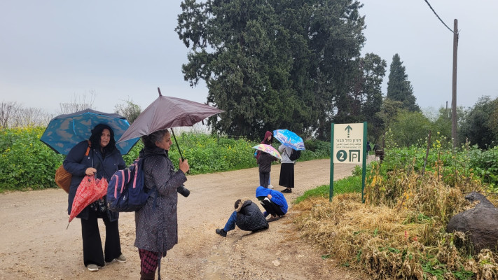 מטיילים בנחל תבור