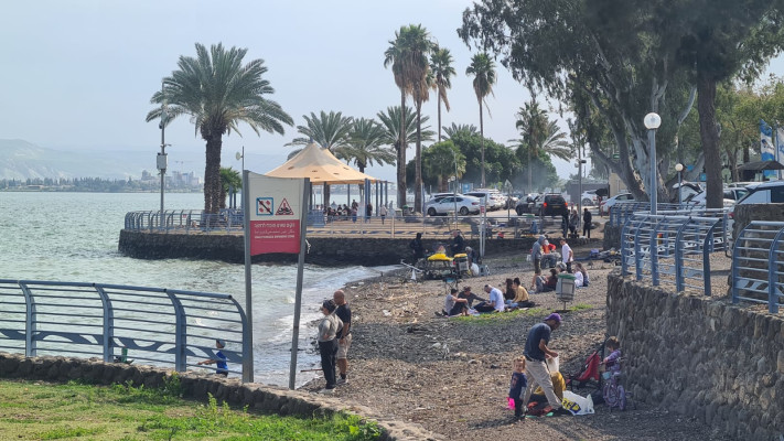 חוף צינברי בכנרת, היום