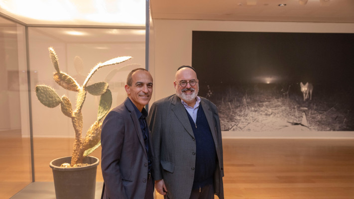 מיטשל פרסר ורוני גמזו (צילום: תומר אפלבאום)