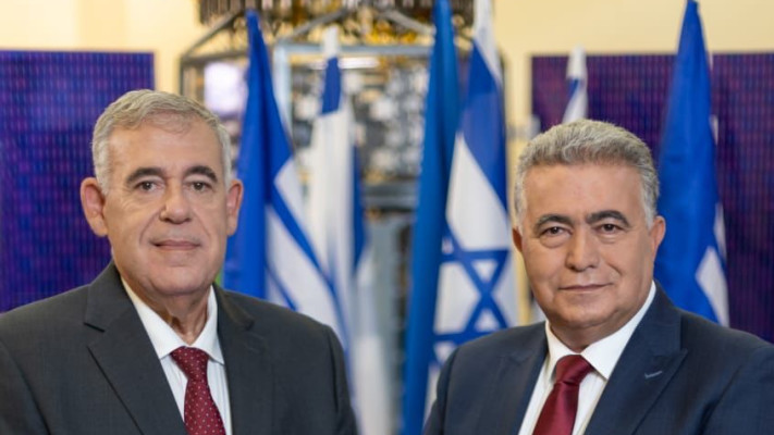 יו''ר דירקטוריון התעשייה האווירית, עמיר פרץ, מנכ''ל התעשייה האווירית, בועז לוי