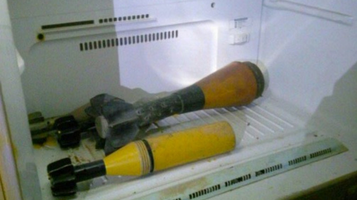 אמל''ח שנתפס בבית בעזה