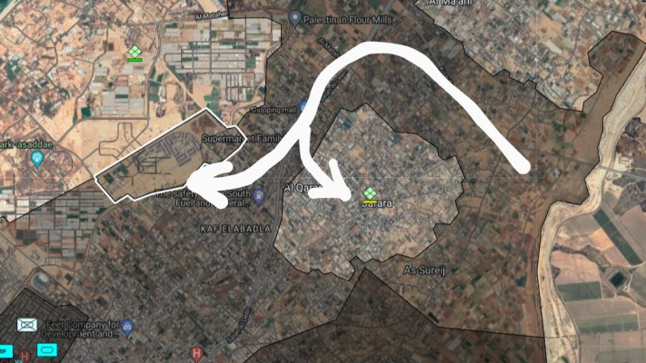 מפת האזור (צילום: רשתות ערביות)