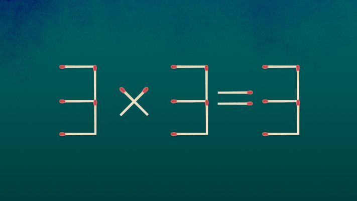 הזיזו רק גפרור אחד כדי לפתור את התרגיל הזה