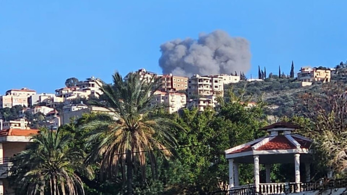 תקיפת צה''ל בלבנון (צילום: רשתות ערביות)