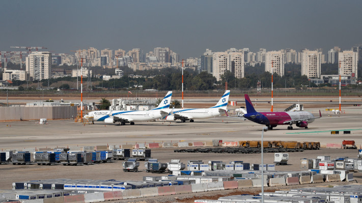 מטוסים בנתב''ג (צילום: AFP via Getty Images)