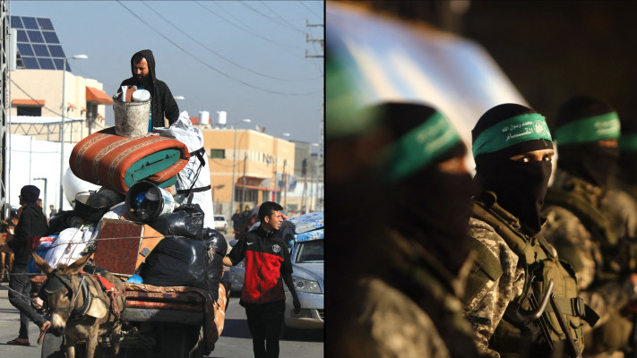 פעילי חמאס, תושבים עזתים נוטשים את בתיהם