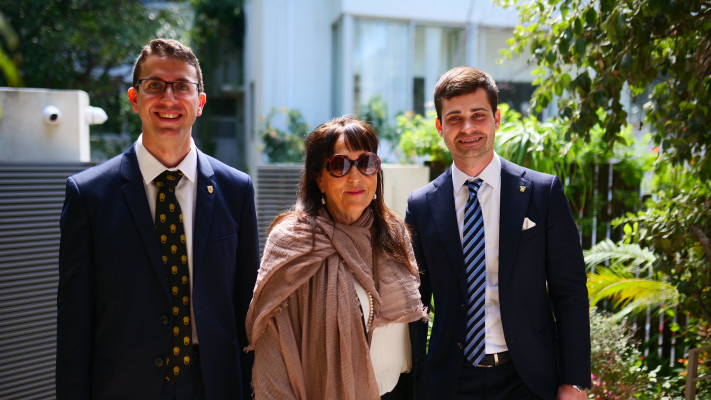 סימון קוטלרמן, אניטה לביאנט, אביב יחזקאל (צילום: אדם שולדמן)