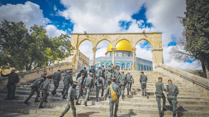 לוחמי משמר הגבול בסיור בהר הבית לקראת הרמאדן