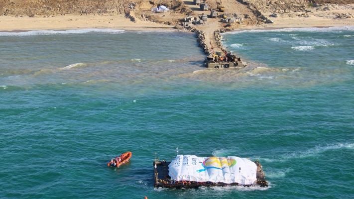 סיוע הומניטארי מגיע לרצועת עזה