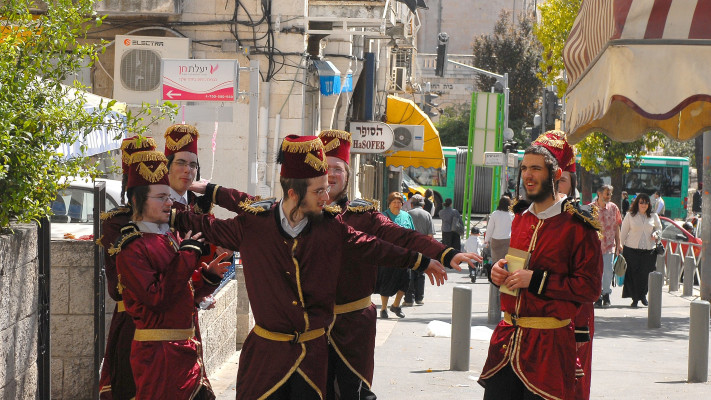 פורים בשכונות החרדיות  (צילום: מרק ניימן, לע''מ)