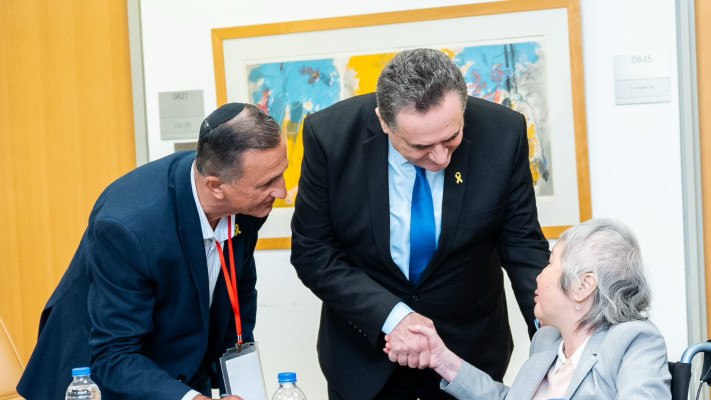 ליאורה ארגמני, ישראל כ''ץ, בביקור של שר החוץ הסינגפורי ויויאן בלאקרישנאן