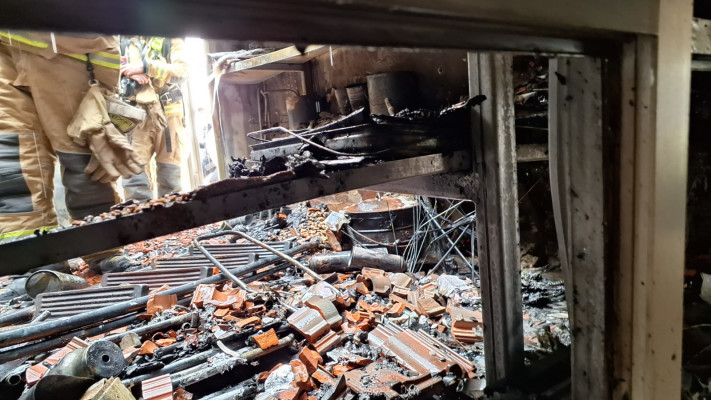 בית בעין הבשור שנפל עליו כטב''ם צה''לי