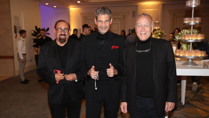 אבי טיומקין, צביקה בירנבוים ומני ויצמן&nbsp; (צילום: אור גפן)