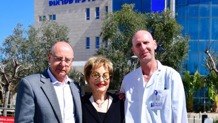 מסעד ברהום, רעיה שטראוס-בן-דרור וליאור לבנשטיין (צילום: רוני אלברט, המרכז הרפואי גליל)