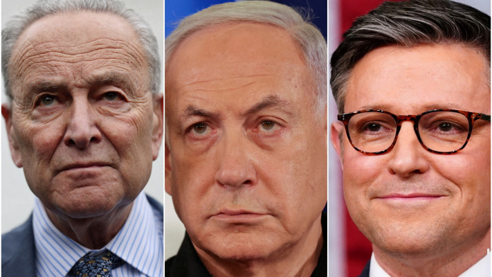 מייק ג'ונסון, בנימין נתניהו, צ'אק שומר