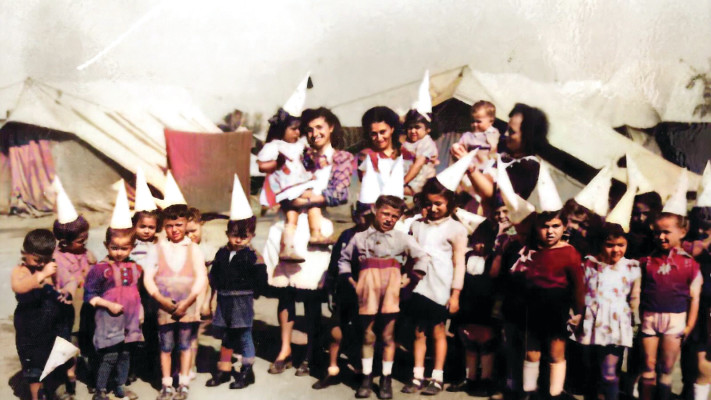 פורים במחנה המעפילים בקפריסין