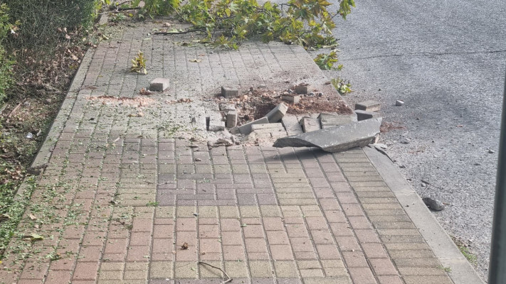 נפילת רקטה בסמוך לקריית שמונה