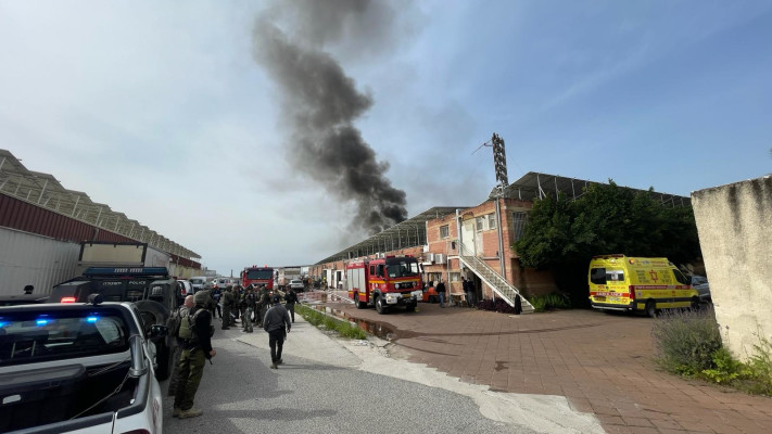 פגיעת הרקטה במפעל בק''ש